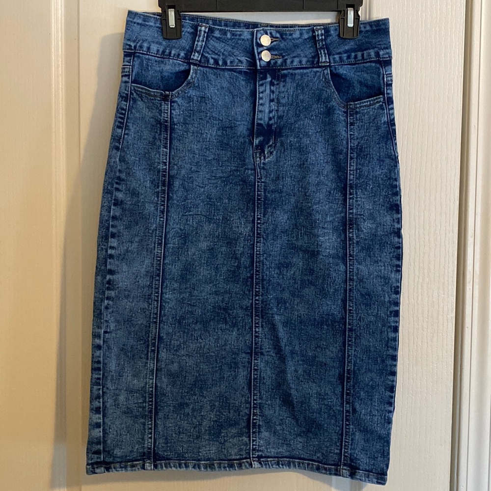 Vintage Denim Skirt stretch